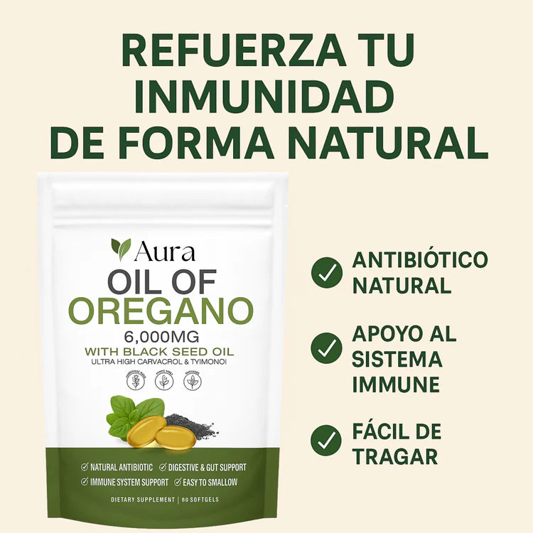 Aceite De Orégano 6000 Mg 60 capsulas